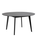 Roxby Round Dining Table in Black 140cm - Image 3