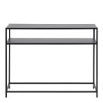 Newcastle Console Table with Open Shelf in Matt Black - Image 2
