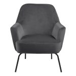 Melissa Lounge Chair in Dark Grey - Image 2