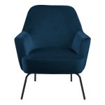 Melissa Lounge Chair in Navy Blue - Image 2