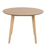 Roxby Round Dining Table in Oak 105cm - Image 2