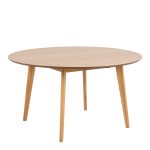 Roxby Round Dining Table in Oak 140cm - Image 3