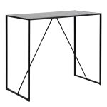 Seaford Black Metal Bar Table with Black Ash Top - Image 3