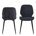 Femke Dining Chair in Anthracite Set of 4 - Image 2