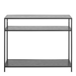 Seaford Console Table with 2 Shelves in Black - Image 2