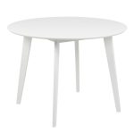 Roxby Round Dining Table in White 105cm - Image 3