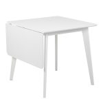 Roxby Square Dining Table in White 120x80cm - Image 3