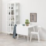 Roxby Square Dining Table in White 120x80cm includes 2 Roxby Dining Chairs in White