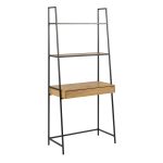Seaford Bookcase with 1 Drawer in Black and Oak - Image 3