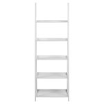 Wally Bookcase with 5 shelves in White - Image 2