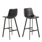 I_Oregon Bar Chair in Black Set of 2 - Image 3