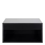 Cholet Square Bedside Table with 1 Drawer in Black - Image 2