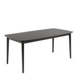 Montreux Rectangular Extending Dining Table in Black 180-219 cm - Image 3