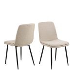 Becca Dining Chair in Beige Set of 4 - Image 3