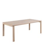 Linley Extendable Dining Table in White Oak 200/300 x 100 x 75cm - Image 2