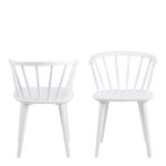 Ida Dining Chair in White Set of 2 - Image 2