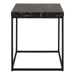 Barossa Coffee Table with Black Marble Marquina Top & Black Steel Base 40cm - Image 2