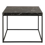 Barossa Coffee Table with Black Marble Marquina Top & Black Steel Base 60cm - Image 2