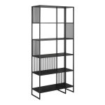 Strington Bookcase with 5 Shelves in Black - Image 3