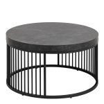 Strington Round Coffee Table in Matt Black - Image 3