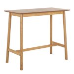 Barlow Bar Table in Matt Oak Included 2 Barlow Bar Stool in Matt Oak - Image 2