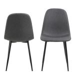 Celia Dining Chair in Light Grey Set of 4 - Image 2