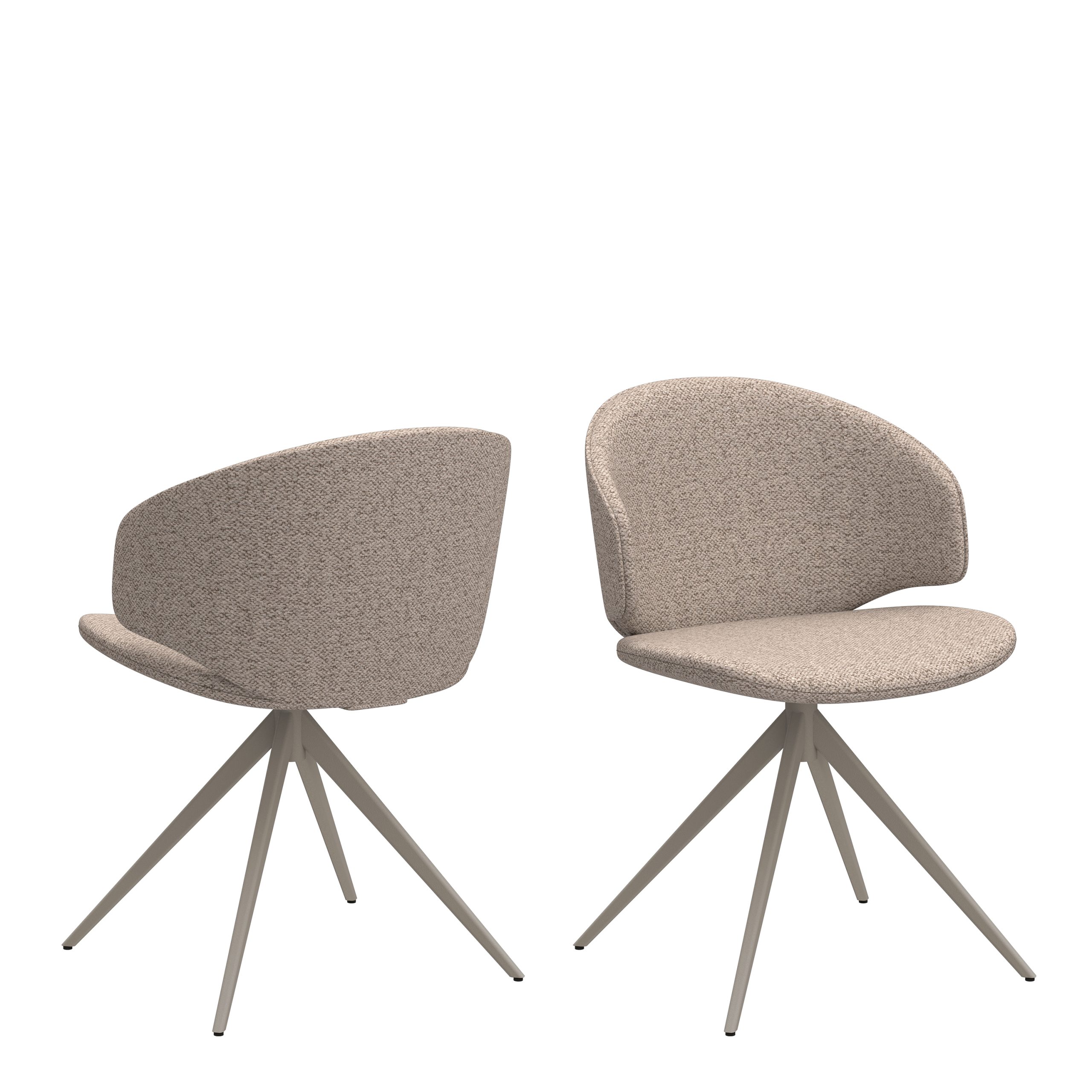 90A0000109559_1 Ella Swivel Beige Dining Chair - Image 1