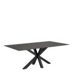 Heaven Dining Table with Ceramic Black Top 200cm
