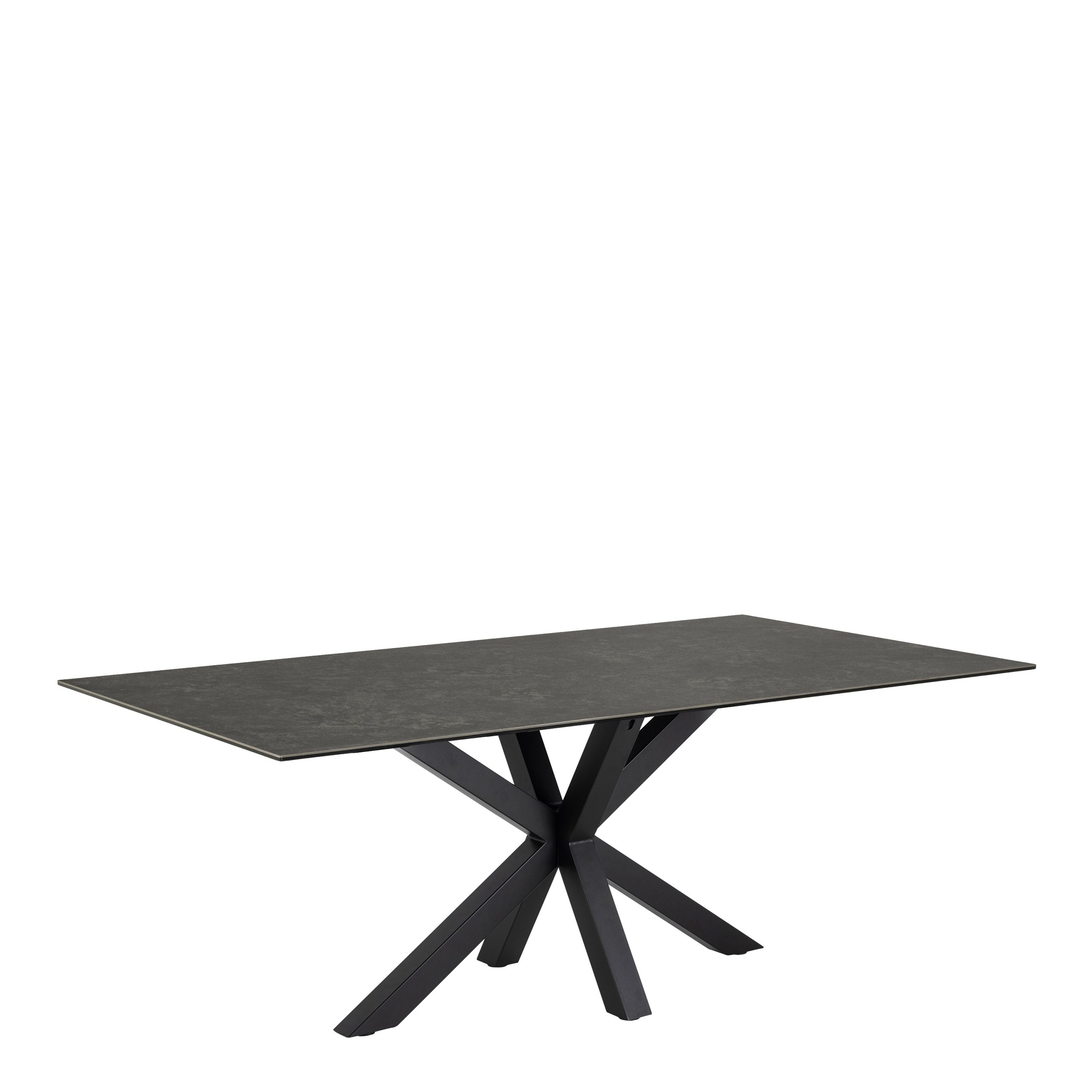 90AH000020147_1 Heaven Dining Table with Ceramic Black Top 200cm - Image 1