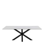 Heaven Dining Table with Ceramic White Top 200cm - Image 2