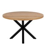 Heaven Dining Table in Oak with Black Legs - Image 2