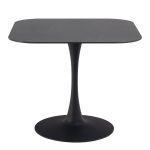 Malta Ceramic Square Dining Table Black - Image 2