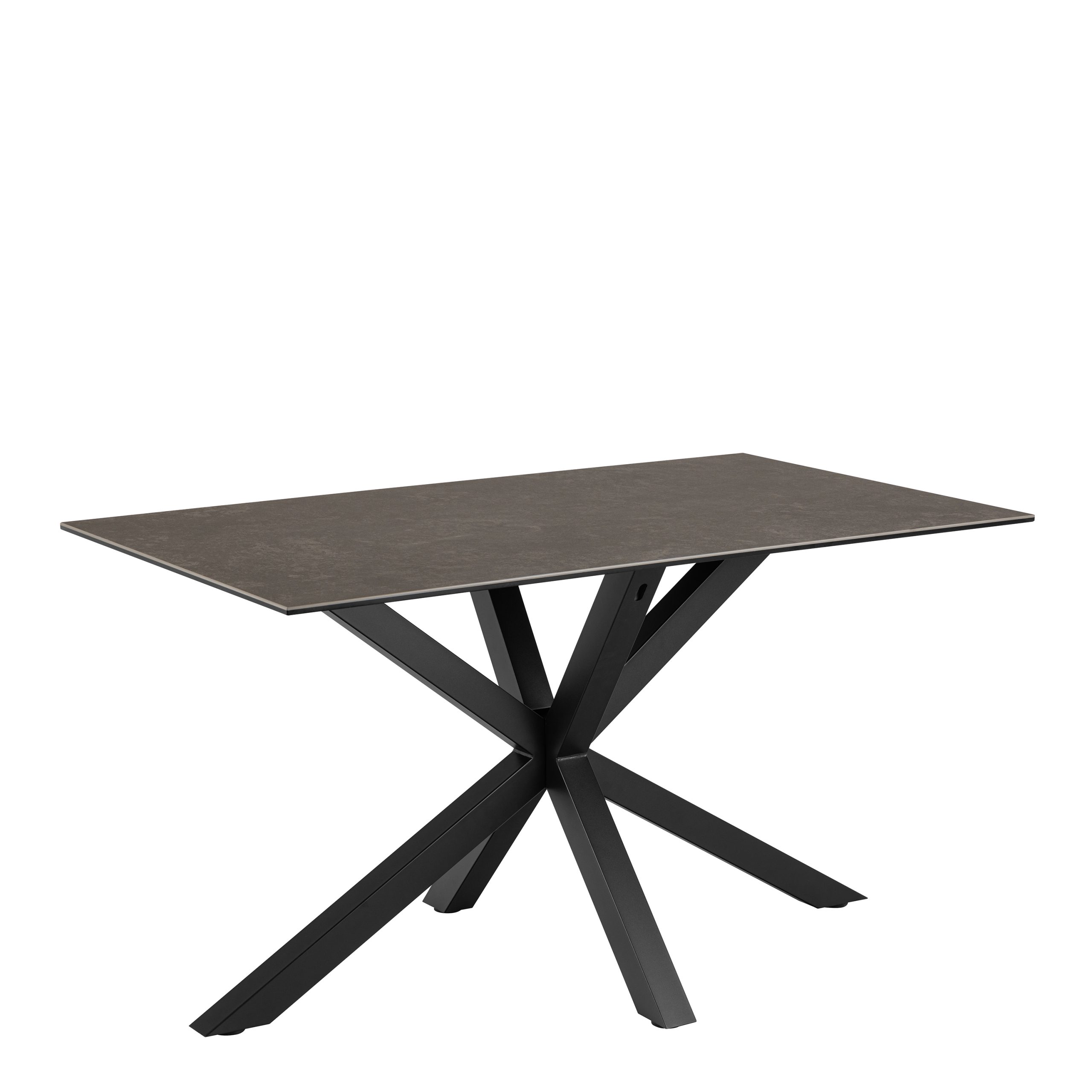 90AH000022901_1 Heaven Dining Table with Ceramic Black Top 135cm - Image 1
