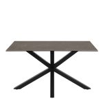 Heaven Dining Table with Ceramic Black Top 135cm - Image 2