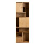 Rangoon 3 Door Bookcase in Oak - Image 2