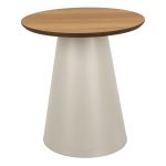 Soli Round Coffee Table in Oak/Grey 45x48cm - Image 2