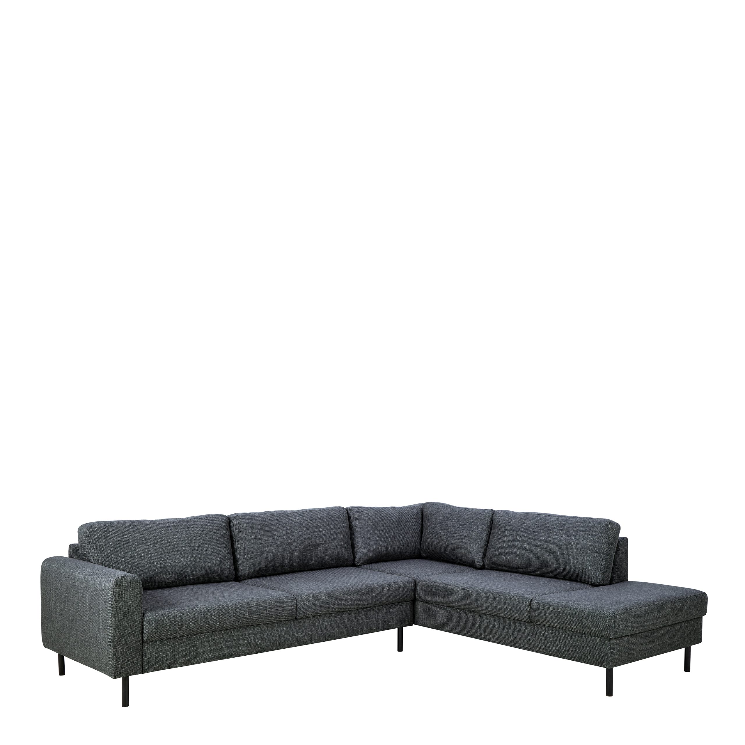 90AH000024966_1 Omaha Right Hand Facing Corner Sofa in Dark Grey Fabric - Image 1
