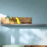 Brooklyn Shelf in Walnut and Dark Matera Grey