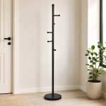 Aspen Coat Hanger, Frame and Base in Matt black