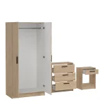 Escape Wardrobe, Chest and Nightstand in Jackson Hickory - Image 4