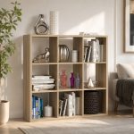 Mauro 3x3 Storage Unit in Sonoma Oak