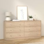 May Chest of 6 Drawers (3) in Jackson Hickory Oak