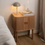 Langley Square Bedside Table in Oak