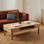 Langley  Coffee Table Sliding Door in Oak