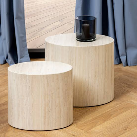 image 218 Mice Oval Coffee Table Set in Light Oak - Image 1