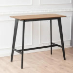Roxby Bar Table in Oak & Black