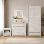 Angel Package - 1 Drawer Bedside Cabinet  2 Chest of Drawers  2 Door 2 Drawer Fitted Wardrobe