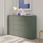 Alice Springs Wide Sideboard with Drawers & Doors with Push-to-Open