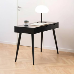 Neptun 3 Drawer Office Desk in Black