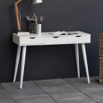 Neptun 3 Drawer Office Desk in White